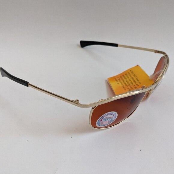 NWT True Vintage 90's fashion Oscar I style metal wrap sports Sunglasses - Picture 6 of 8